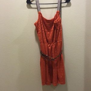 Orange Strap Dress